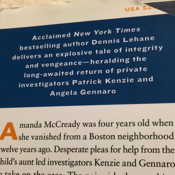 EUC,MYSTERY/THRILLER,FICTION,byDENNIS LEHANE,MOONLIGHT MILE,Patrick KensieSeries - Picture 4 of 7